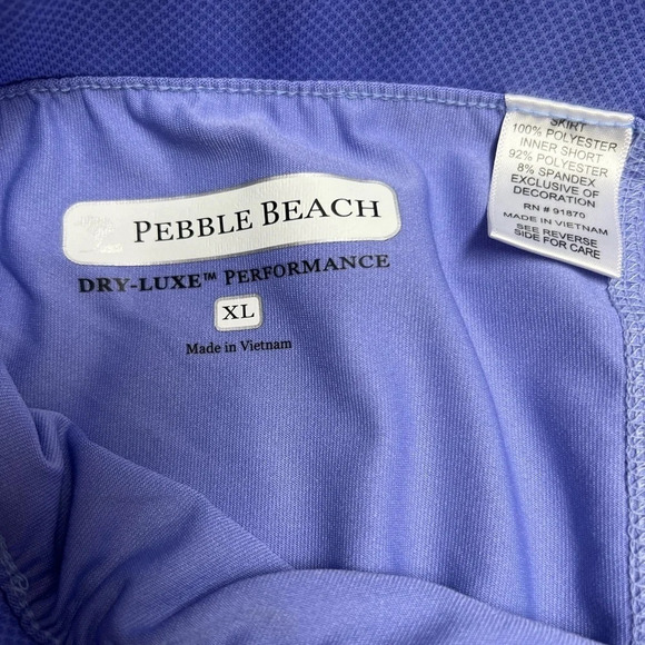 Women's Pebble Beach Dry-Luxe Performance Golf Skort. Size XL - Picture 3 of 6